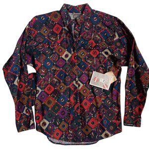 True Vintage Womens Small Top Rocky Mountain Southwestern Western Cowgirl Blouse